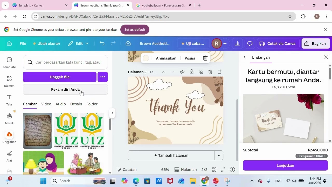 Review aplikasi canva sebagai pendukung media pembelajaran
