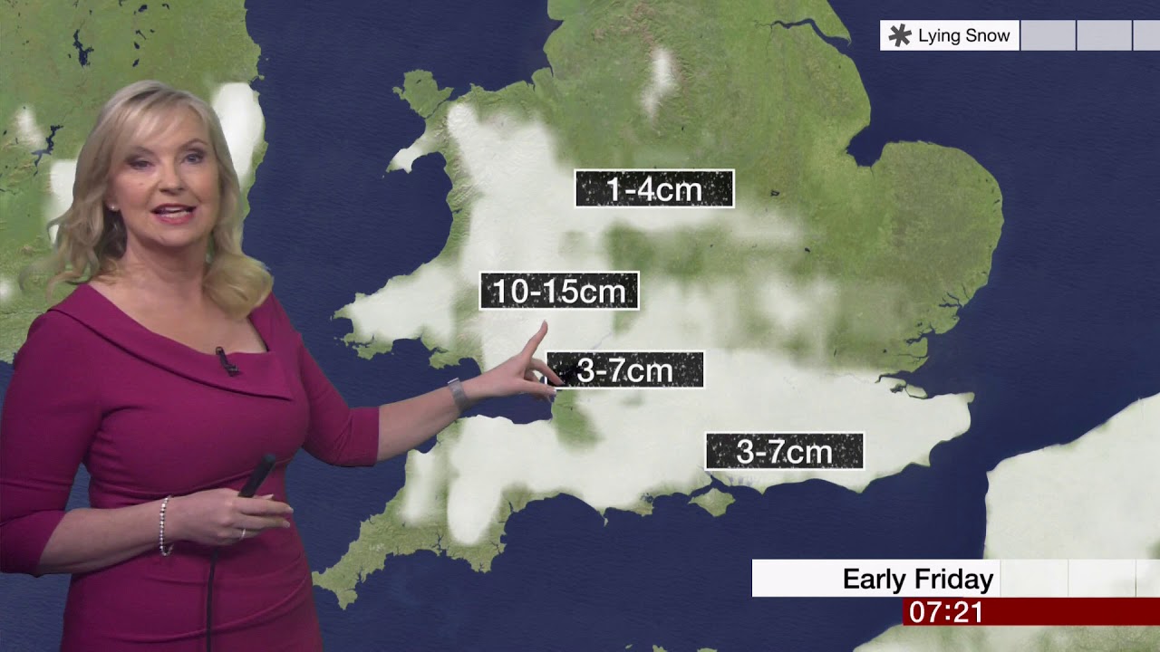 Weather Events 2019 - Weather forecast - snow is coming (UK) - BBC News - January 2019