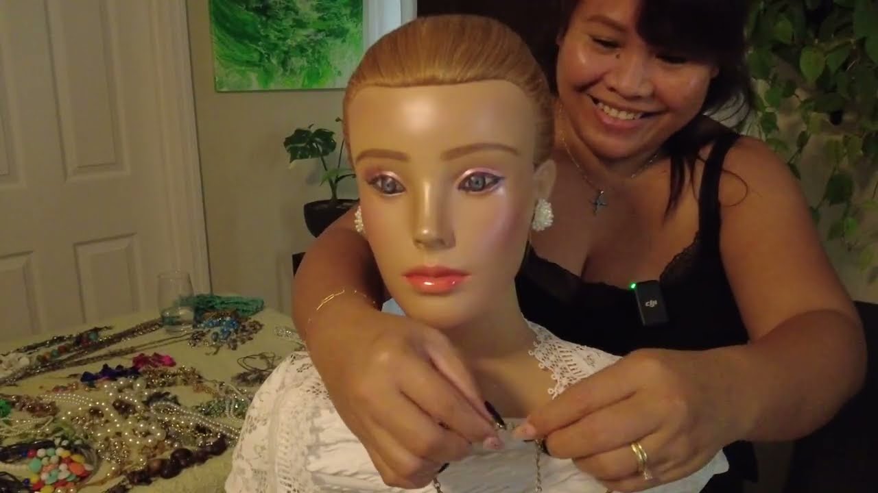 ASMR Trying On The Jewelry Collection, Adjustment, Gentle Touch, Jewelry Triggers With Soft Spoken 😁