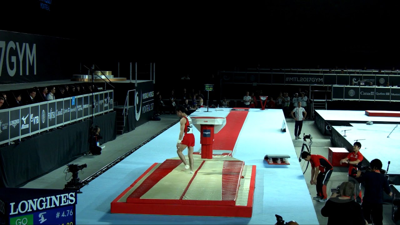 UCHIMURA Kohei (JPN) - 2017 Artistic Worlds, Montr&eacute;al (CAN) - Qualifications Vault 1