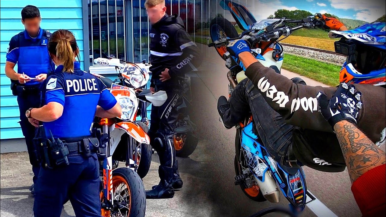 100% SUPERMOT EN SUISSE, Freeride, police, fun c'est carré !
