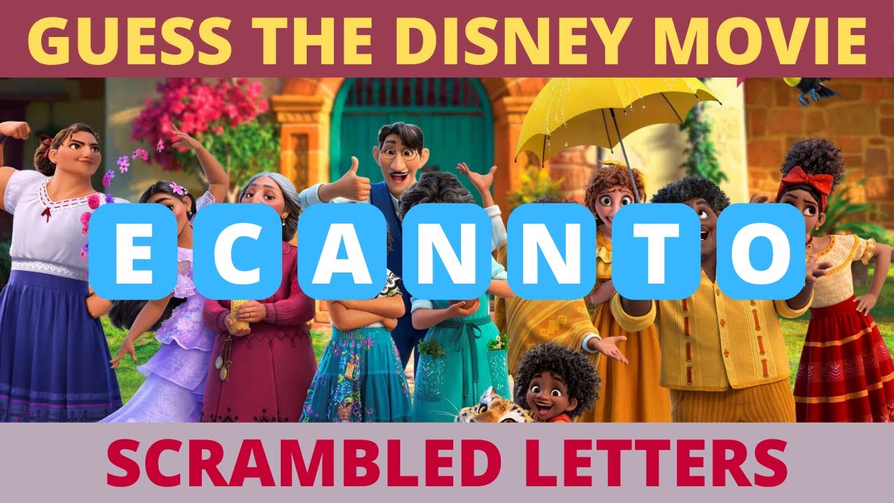 Guess The Disney Movies By The Scrambled Letters | Disney Quiz