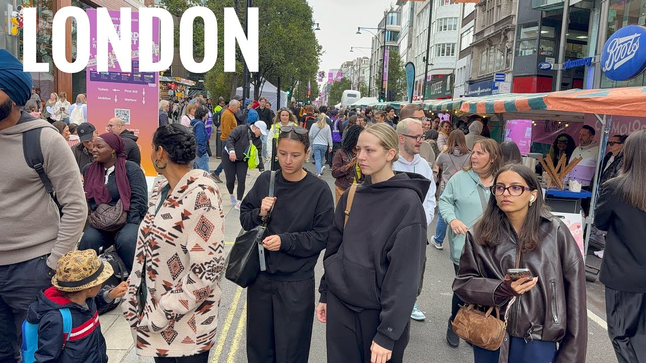 2025 London Street Walk | Oxford Street Traffic Free | Central London Virtual Walking Tour [4KHDR] 