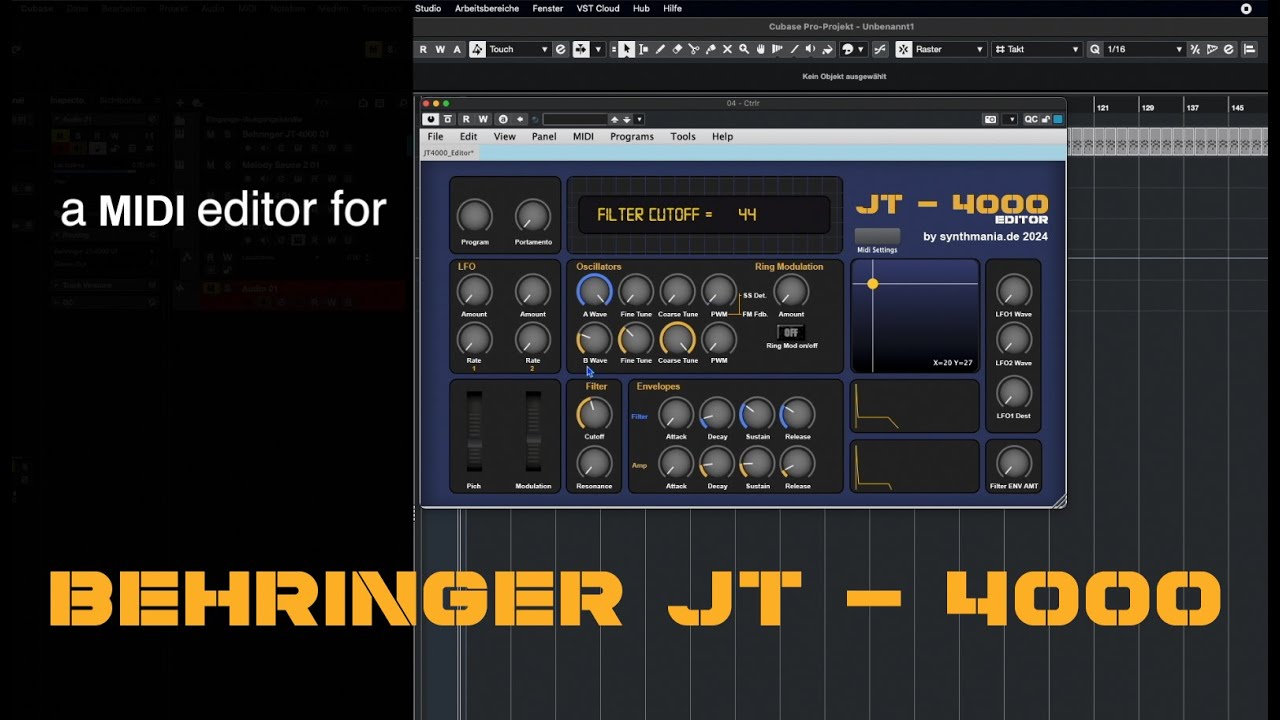 Behringer JT-4000 Editor - Now with VST3 for MAC + Windows