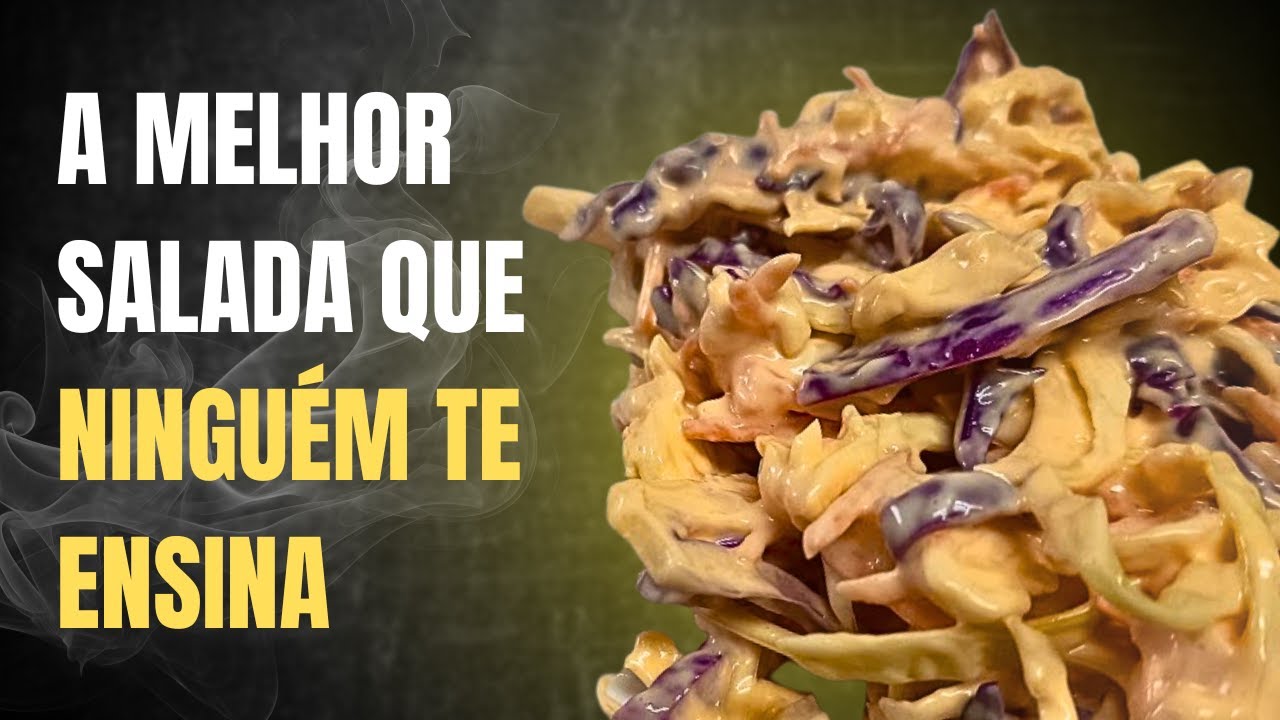 Salada Incrível. Faça o melhor Coleslaw em apenas 10 minutos