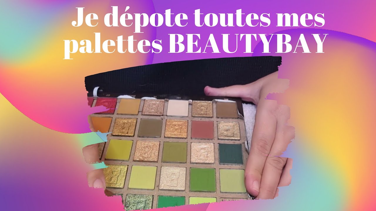 Je dépote mes palettes @beautybay pour faire mes propres compositions #depotingmakeup #depote