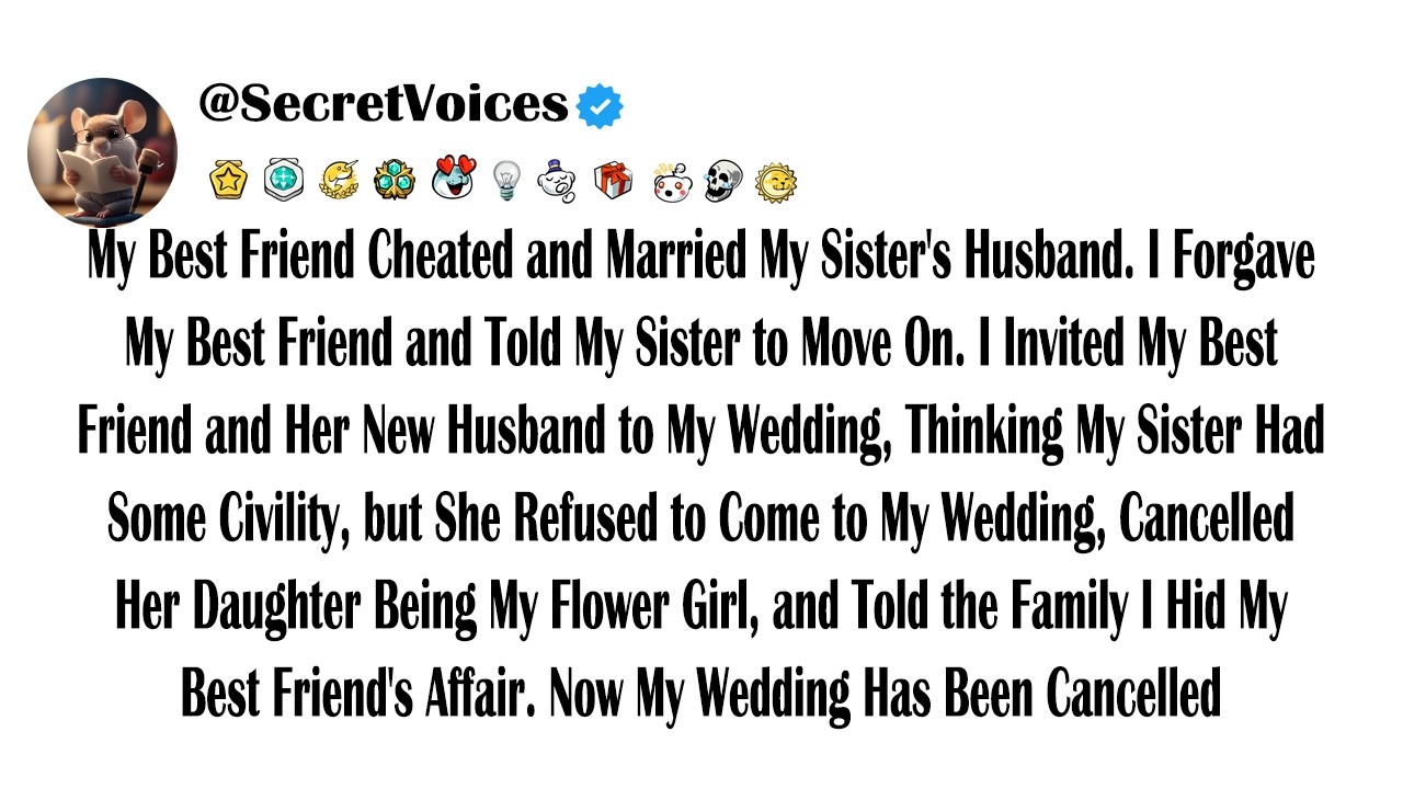 My Best Friend Cheated and Married My Sister's Husband. I Forgave My Best Friend and Told My Sist...