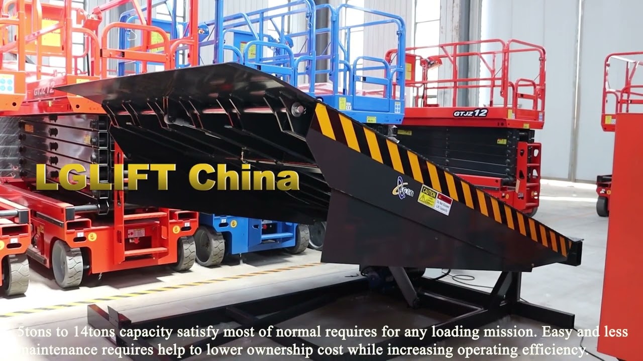 Hydrulic container loading dock leveller