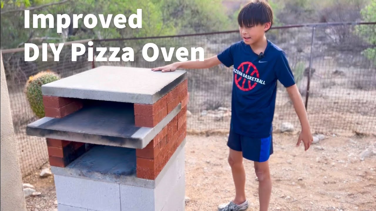 10-Year-Old Builds an Improved Brick Pizza Oven | DIY Inspired by ​⁠​⁠@chefsteps