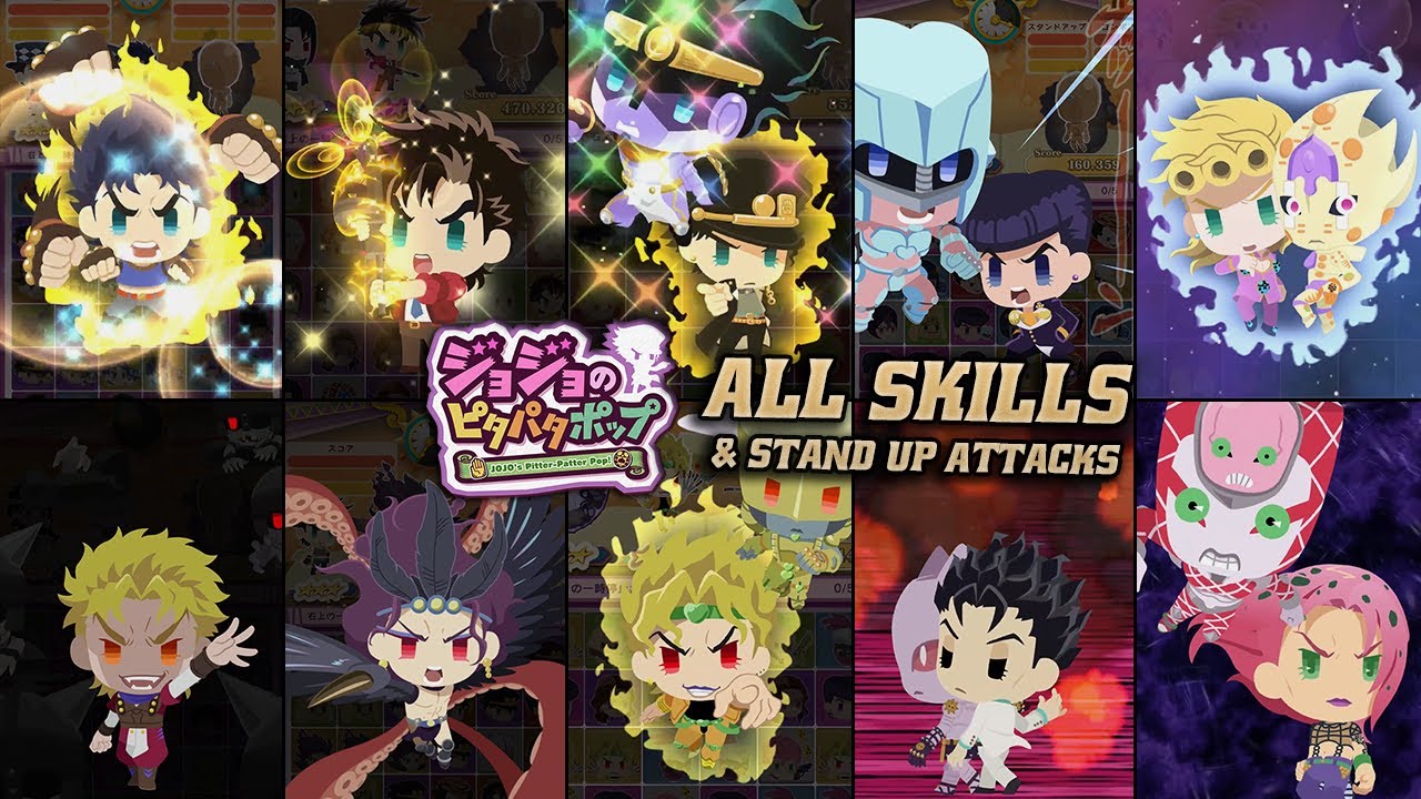 JoJo's Pitter-Patter Pop! | All Stand Up Attacks & Skills