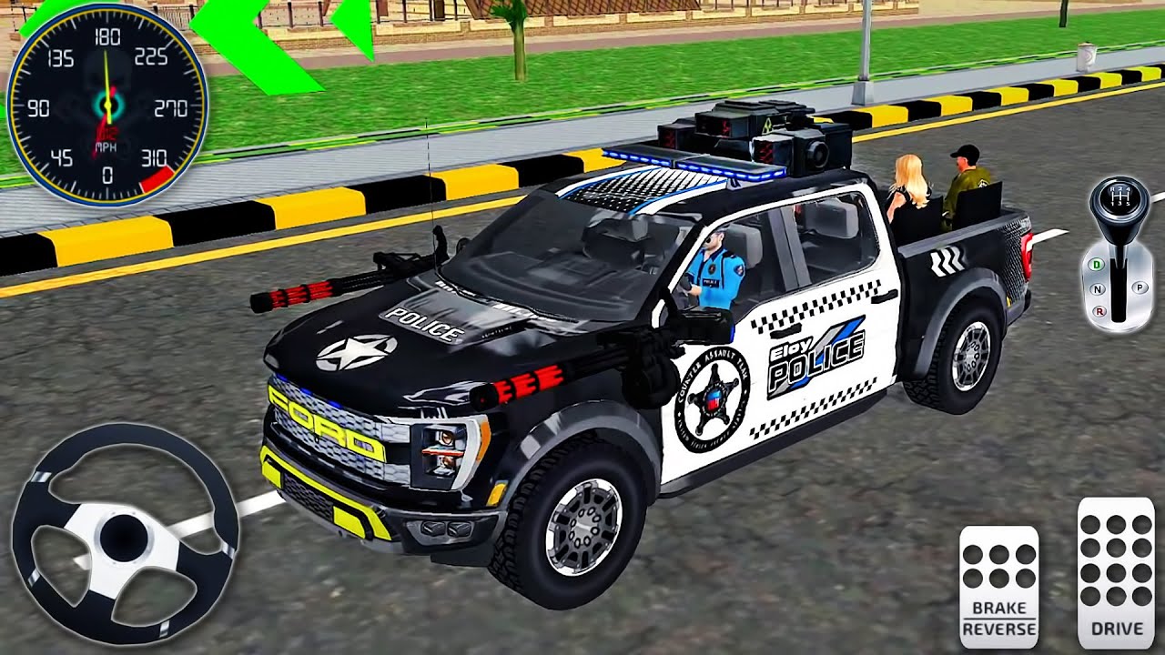 City Police Car Chase Simulator 2025 - Real Cop Cars Driving 3D - Android GamePlay
