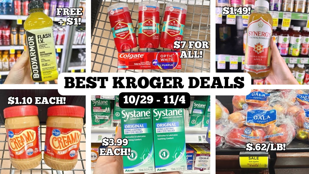 FREE & CHEAP KROGER COUPON DEALS | EASY DEALS TO SAVE MONEY | HOT BOGO GROCERY DEALS | 10/29 - 11/4