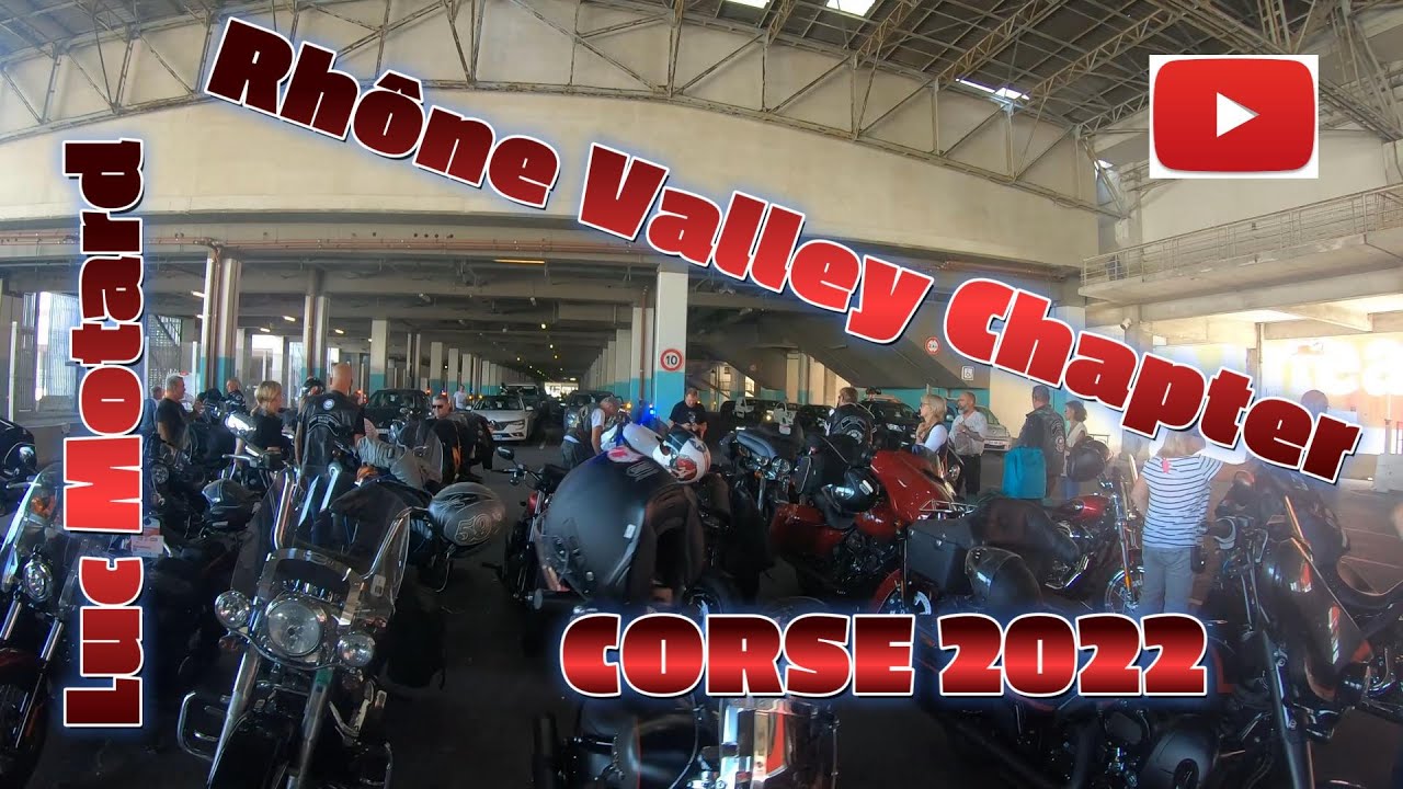 Harley Davidson. Corse 2022. Rhône Valley Chapter.  Luc Motard
