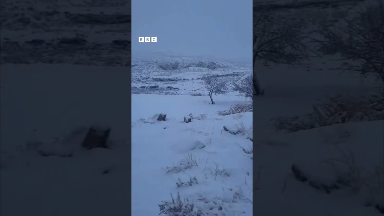 Snowfall in Balochistan for the first time this winter - BBC URDU