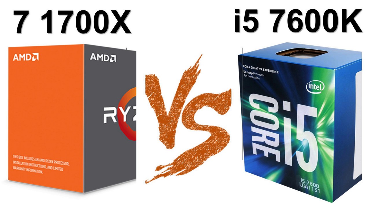 AMD Ryzen 7 1700X vs i5 7600K Comparison Benchmark