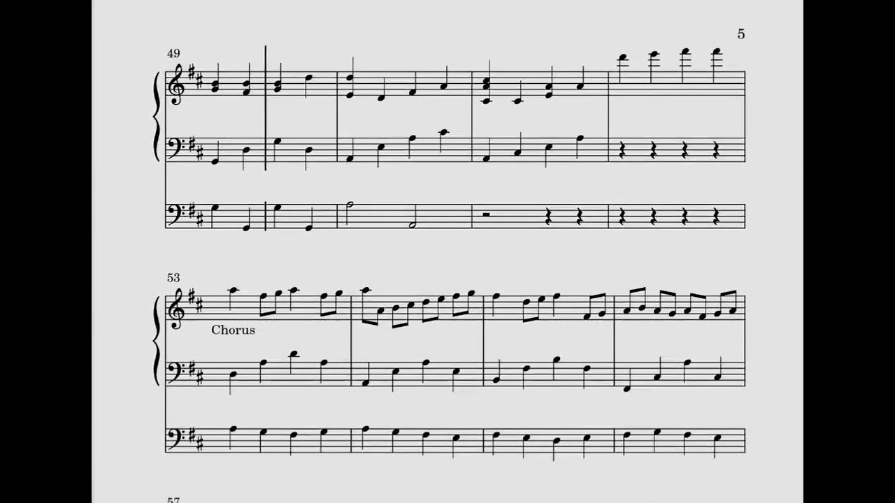 A very pop-esque rendition of a weird piece (Canon in D arr. by my 10yo self)