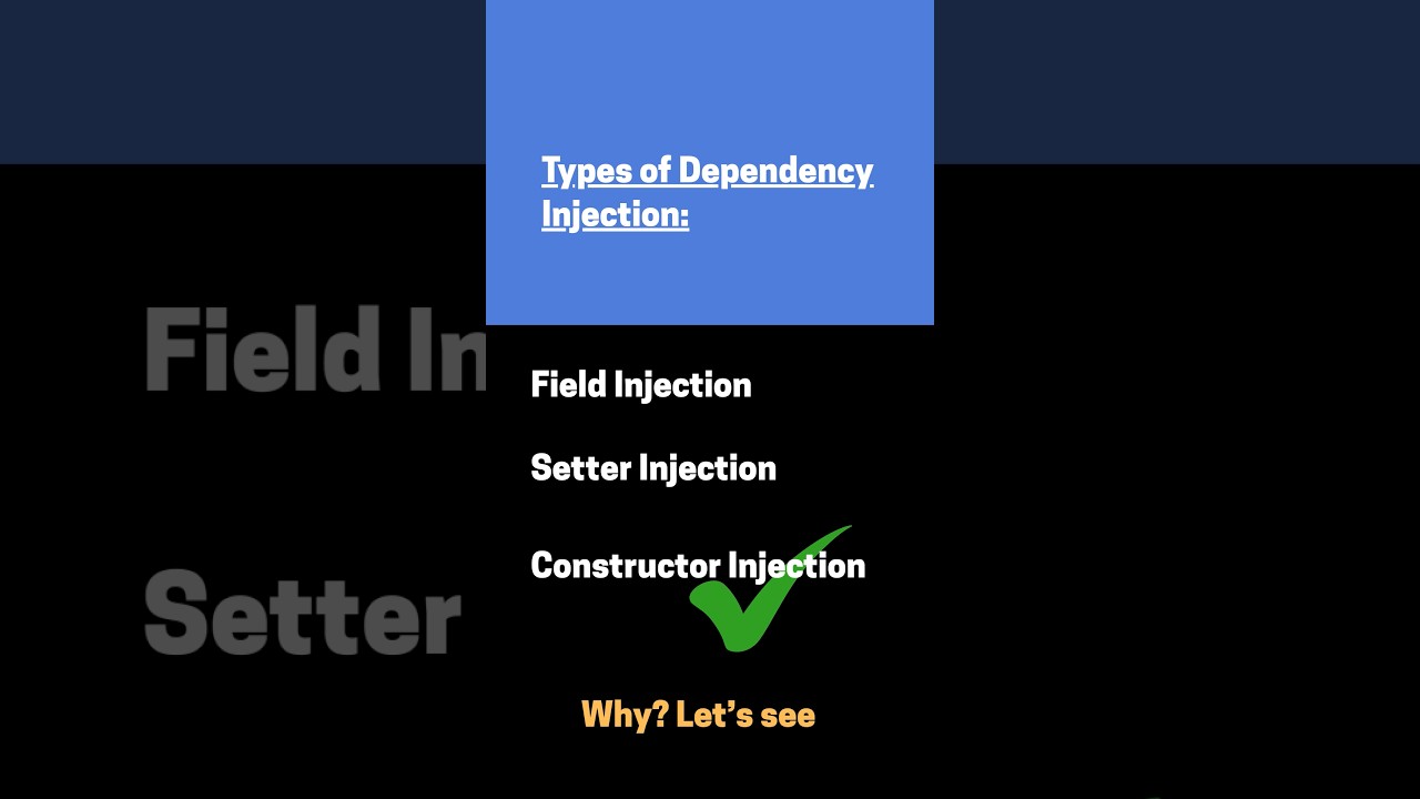 Springboot: Внедрение зависимостей и его типы #softwareengineer