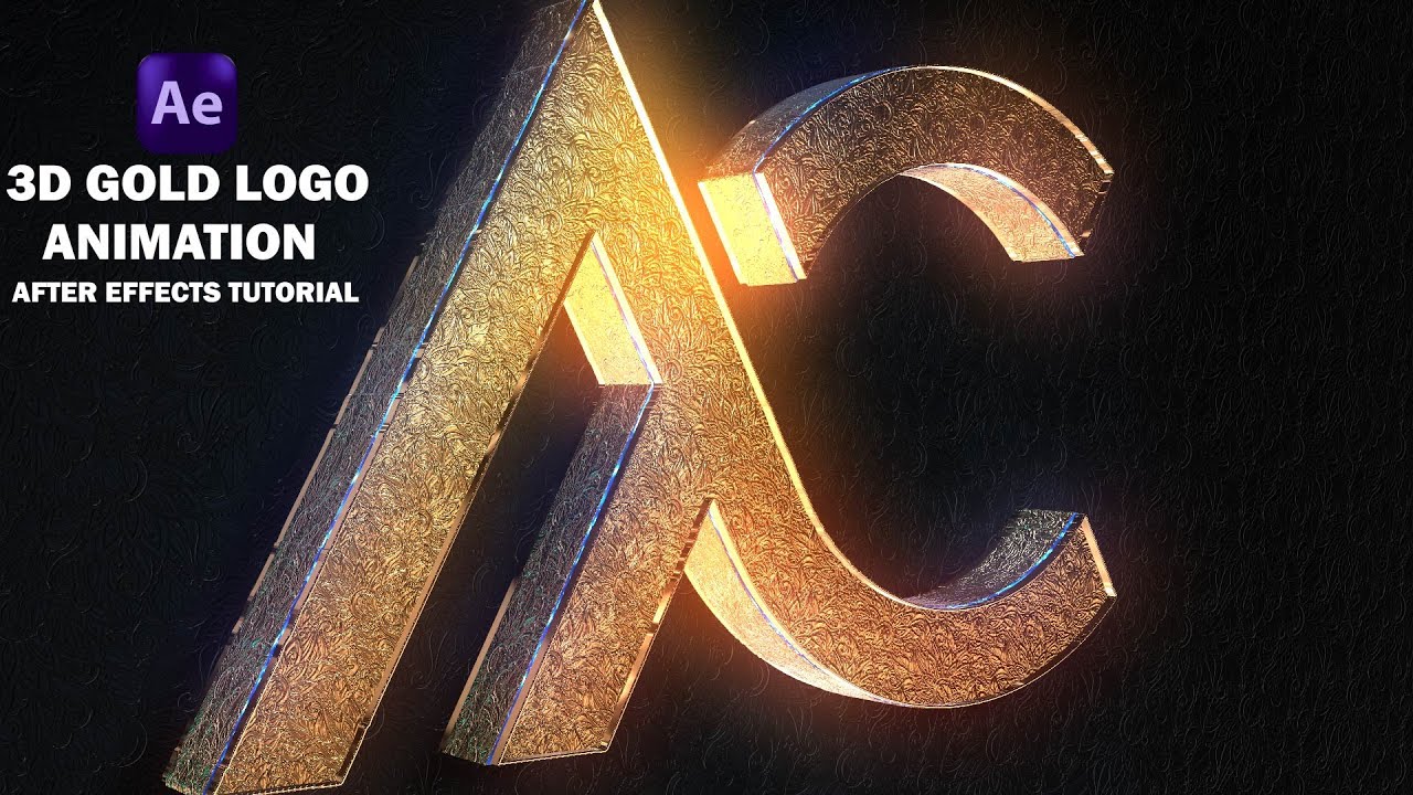 3D Gold Logo Animation | After Effects Tutorial | Element Plug-in