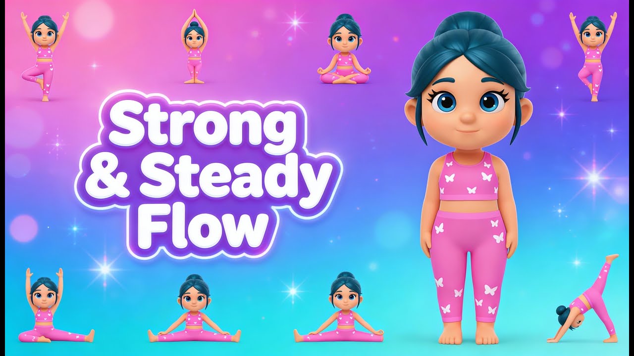 Strong & Steady Flow with Marinette💪🌈 | Balance and Control with Kpop music yoga 🧘‍♂️  #YogaFlow