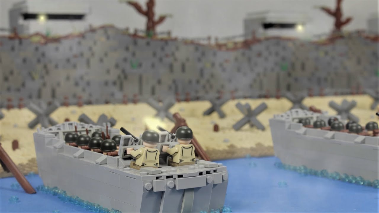 The Battle For Omaha Beach - WW2 stop motion