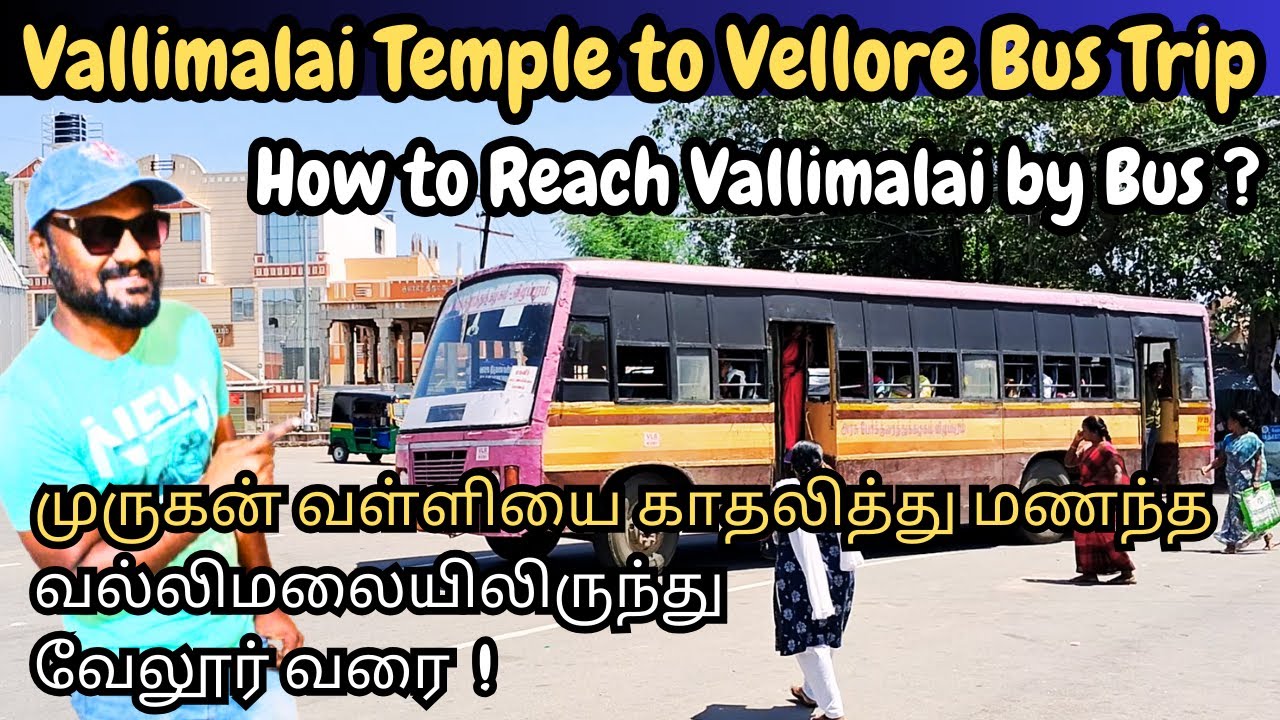 Vallimalai To Vellore Bus Trip | Ponnai or Sholigar Bus Via Vallimalai Temple, Thiruvalam, Katpadi
