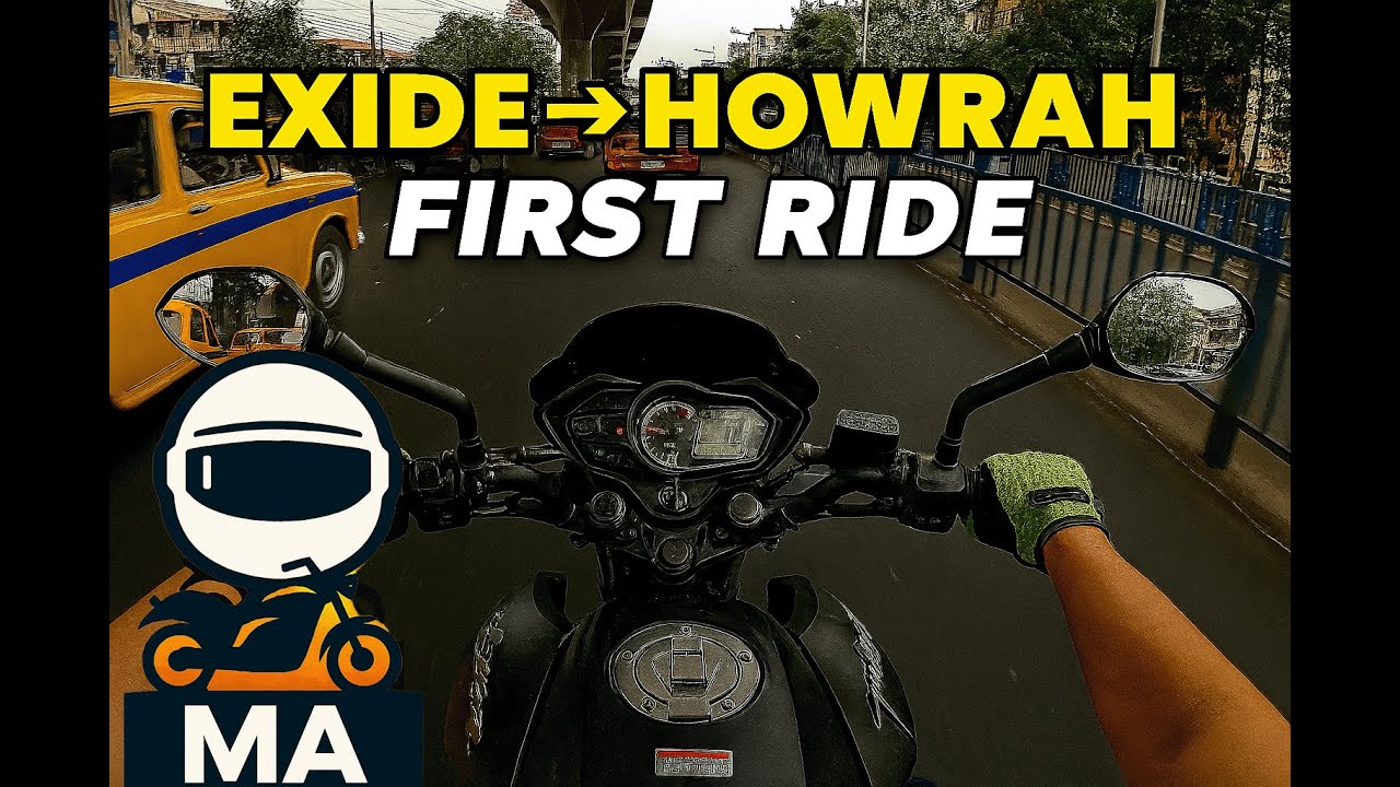 Kolkata Street Ride | Exide More to Howrah Bridge POV | First MotoAmit Vlog | #firstvlog