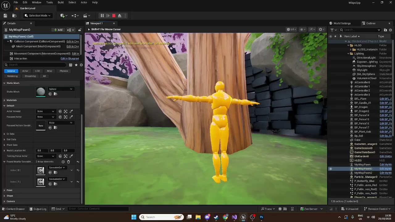 Unreal 5.6.1 Showcase, Finding savable or interactable objects near me.