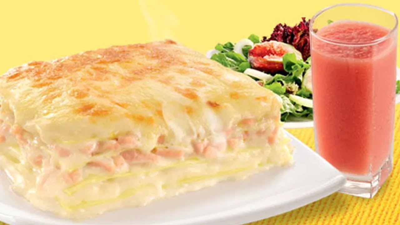 LASANHA DE PEITO DE PERU e CREAM CHEESE