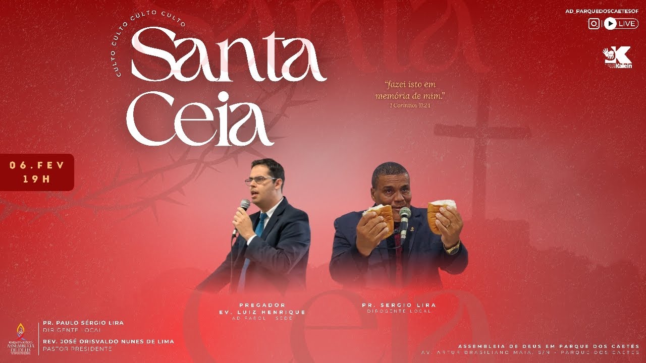 Culto De Santa Ceia 06/02/2026