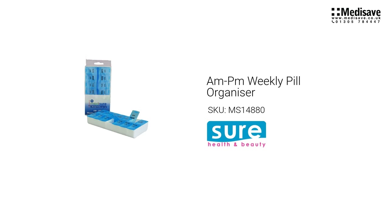 Am Pm Weekly Pill Organiser MS14880