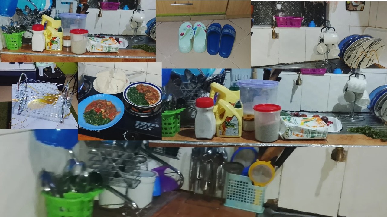 home vlog, New dish rack, Organize+dinner