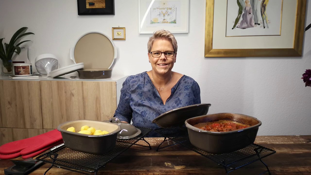 Gulasch mit Kartoffeln aus dem Ofenmeister und dem kleinen Zaubermeister von Pampered Chef
