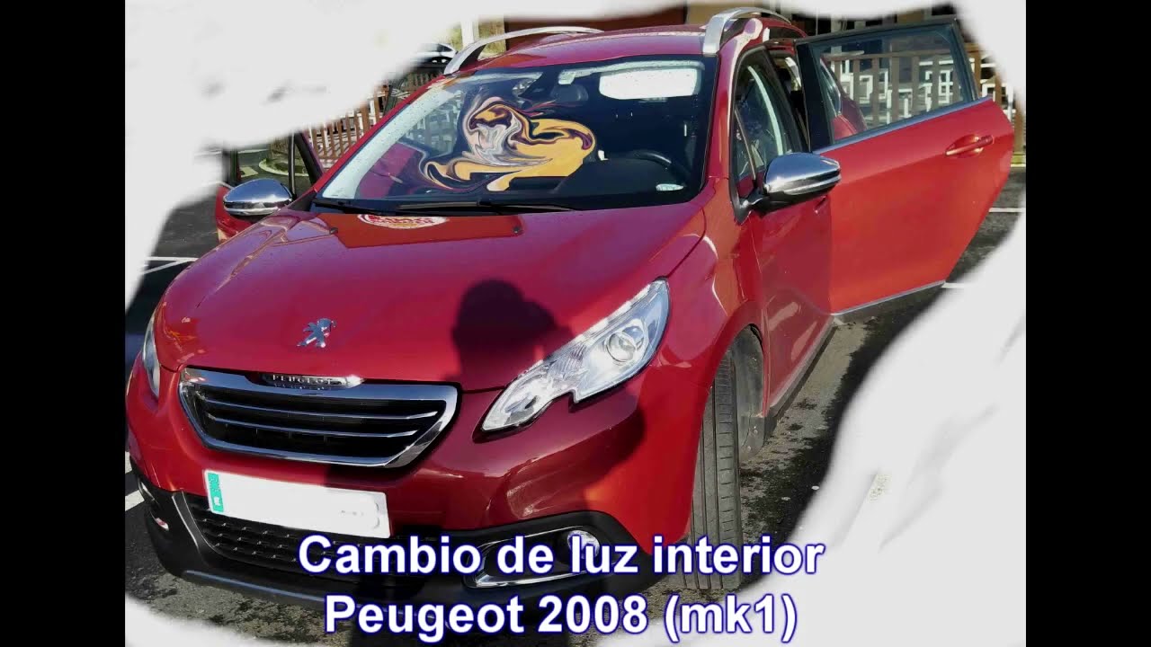 Peugeot 2008 (mk1) instalar luz interior quitando la original