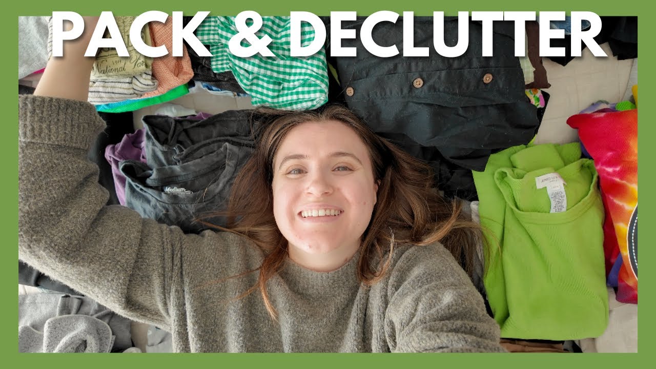 PACKING & DECLUTTERING ALL OUR CLOTHES! 📦 We're Moving In!