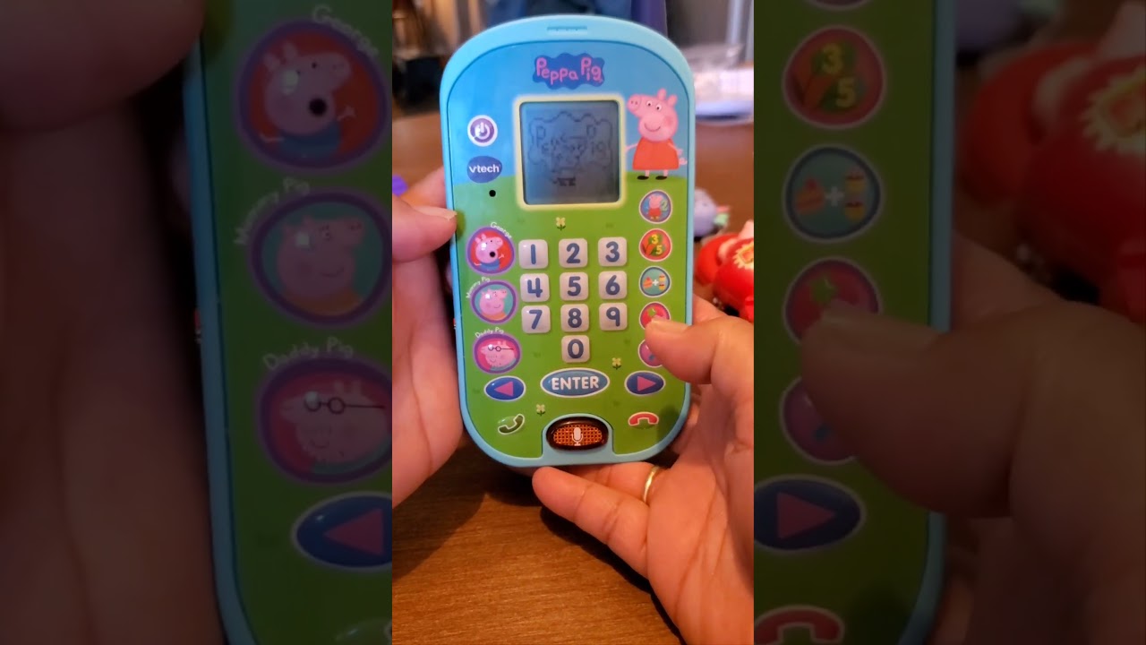 SATISFYING! ASMR! PEPPA'S PIG PHONE!, #amazing #asmr #learning #toys #shorts #viral #trending #trend