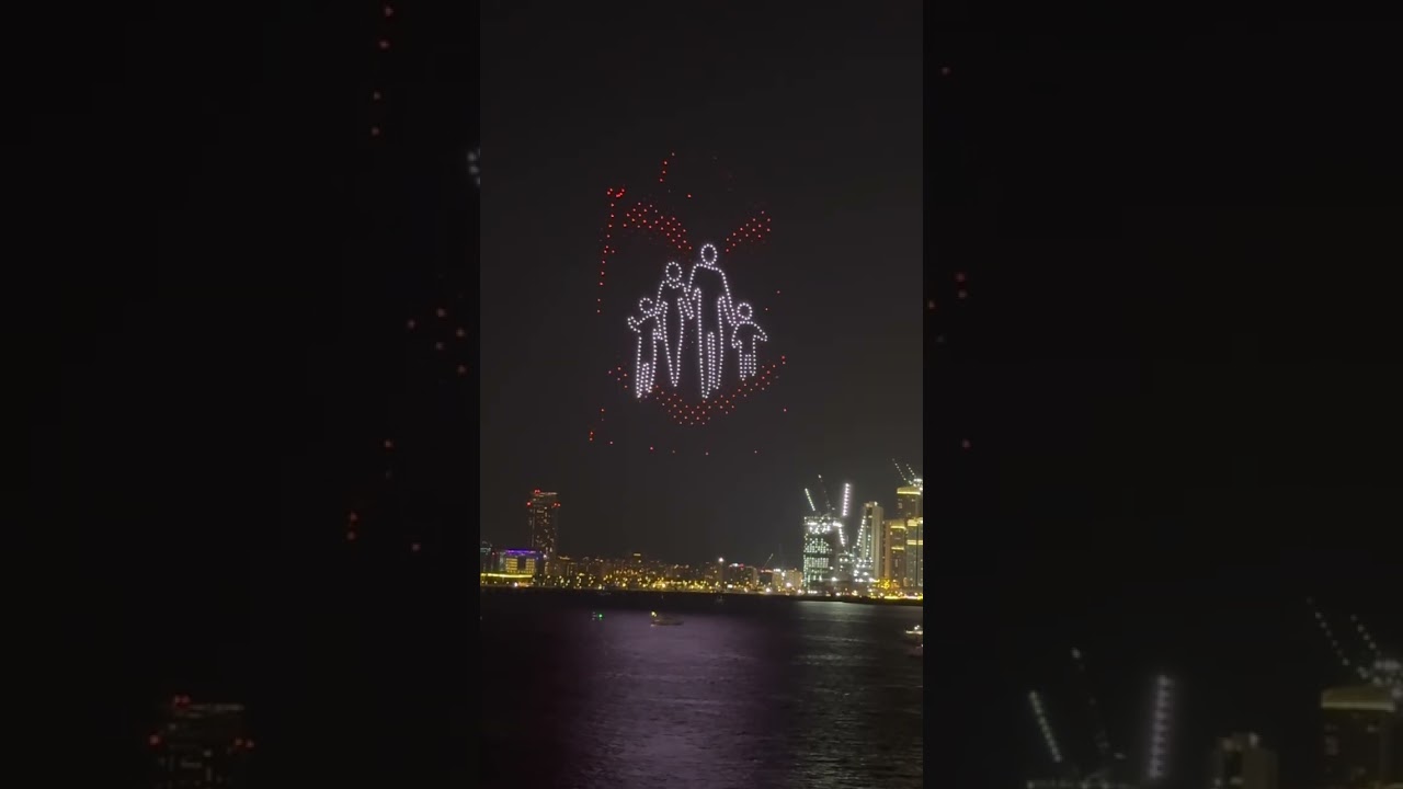 DUBAI DSF DRONE SHOW 2025 AT BLUEWATERS
