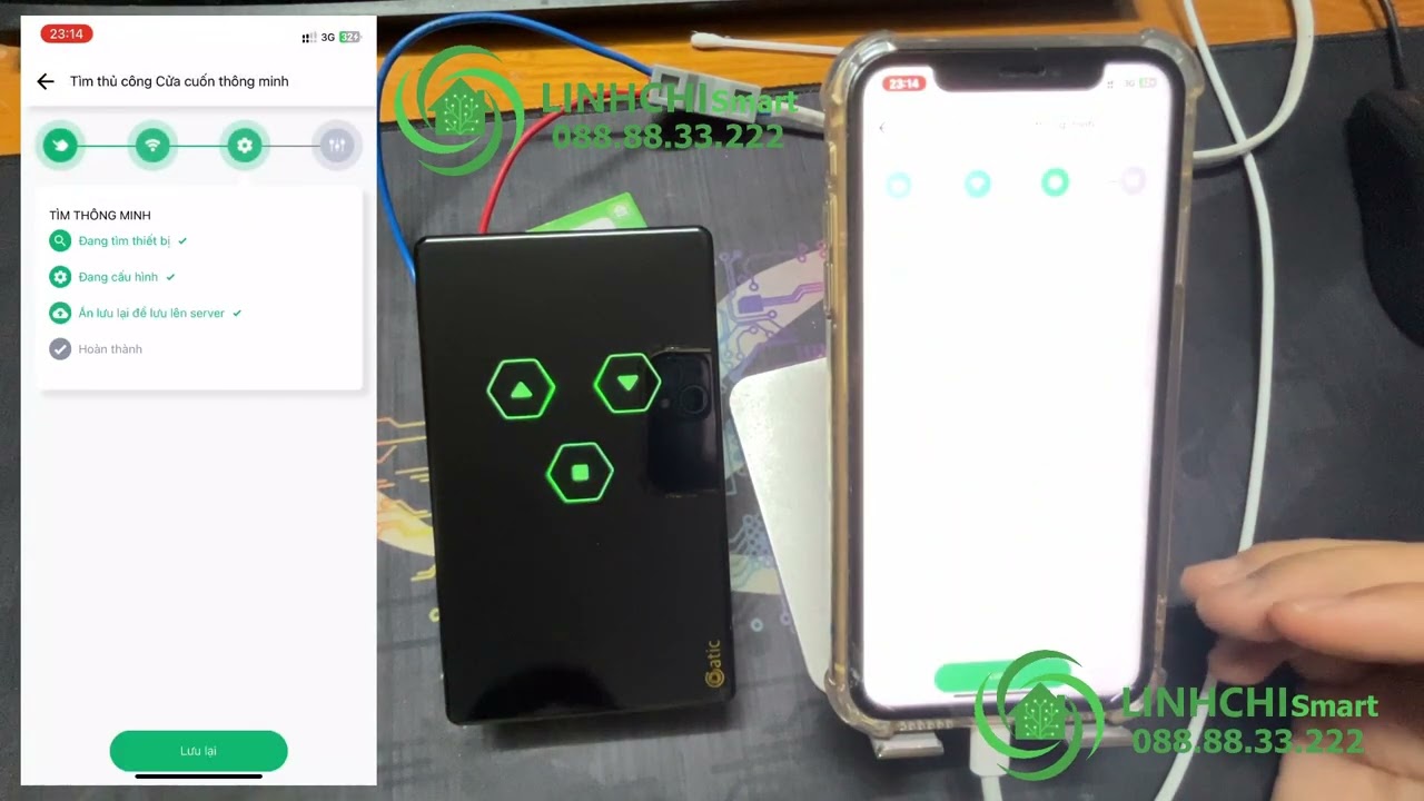 Hướng dẫn cài đặt Công tắc cửa cuốn Hunonic Datic lên app Hunonic 100% thành công