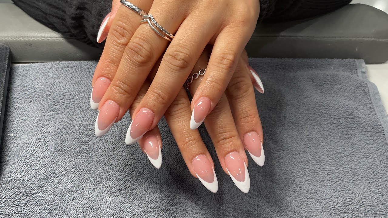 Gel-X Fill (French) #alldolledupnailzandspa #LeLe #lelegottheblangblang #frenchtips 