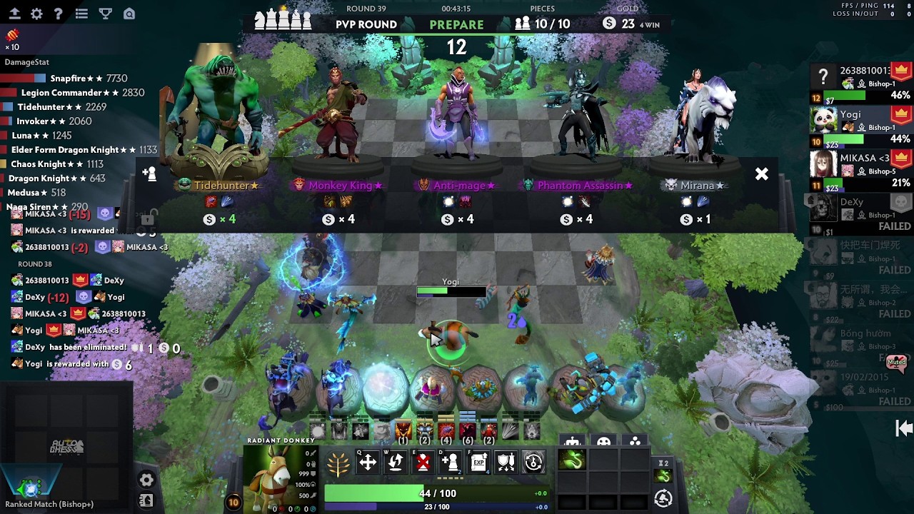 6 Knights + 4 Nagas | Dota 2 Arcade Auto Chess Season 42