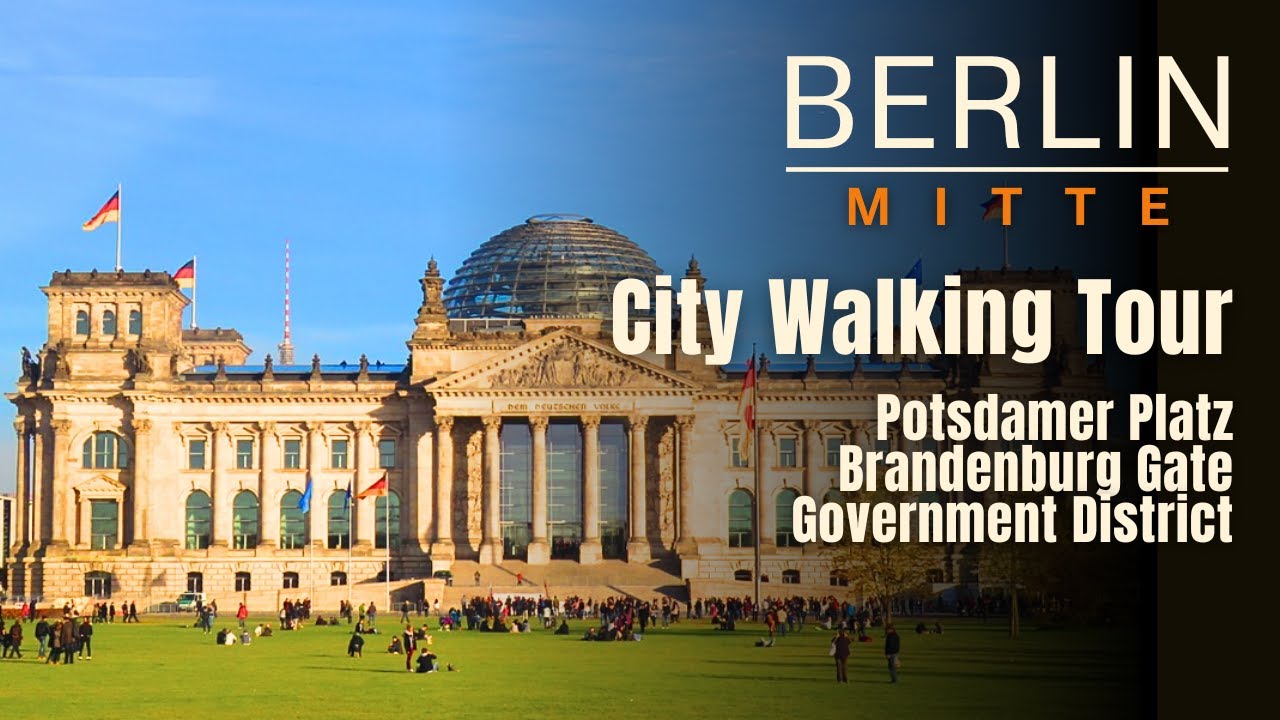 Berlin Potsdamer Platz | Government District | Central Station| Walking Tour 4K