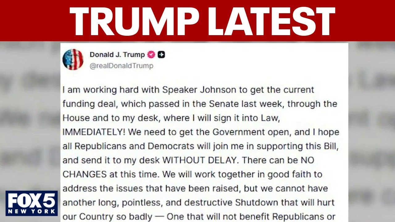 President Trump on partial government shutdown, ICE latest