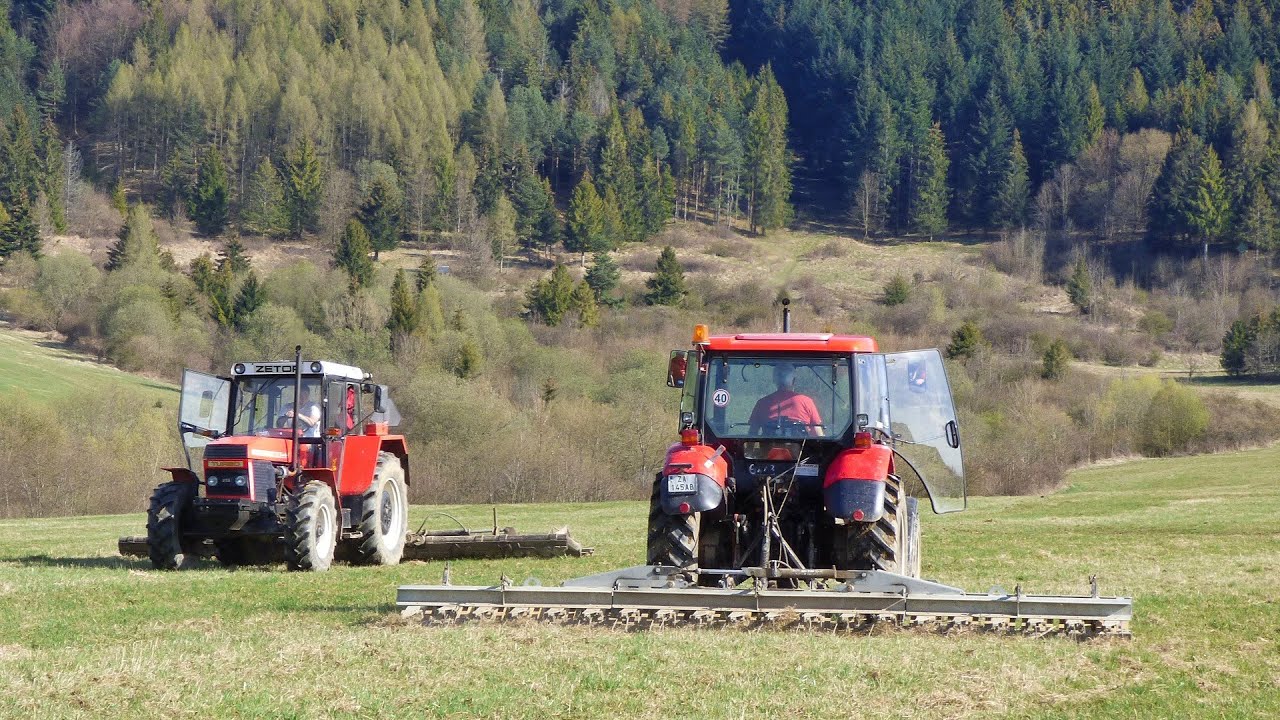 Bránenie lúk [ Zetor Crystal 16245 & Zetor 6341 + Joskin SCARIFLEX 600 ]