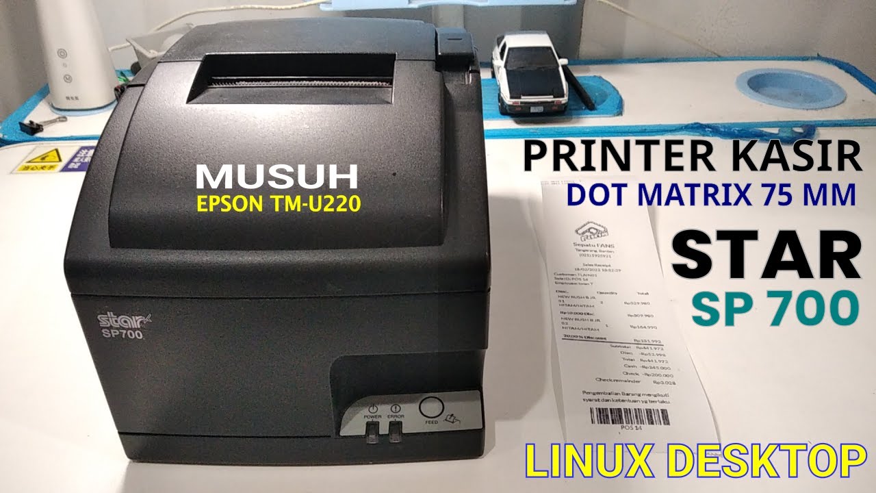 Printer Kasir Dot Matrix Star SP 700 (SP712) di Linux Desktop