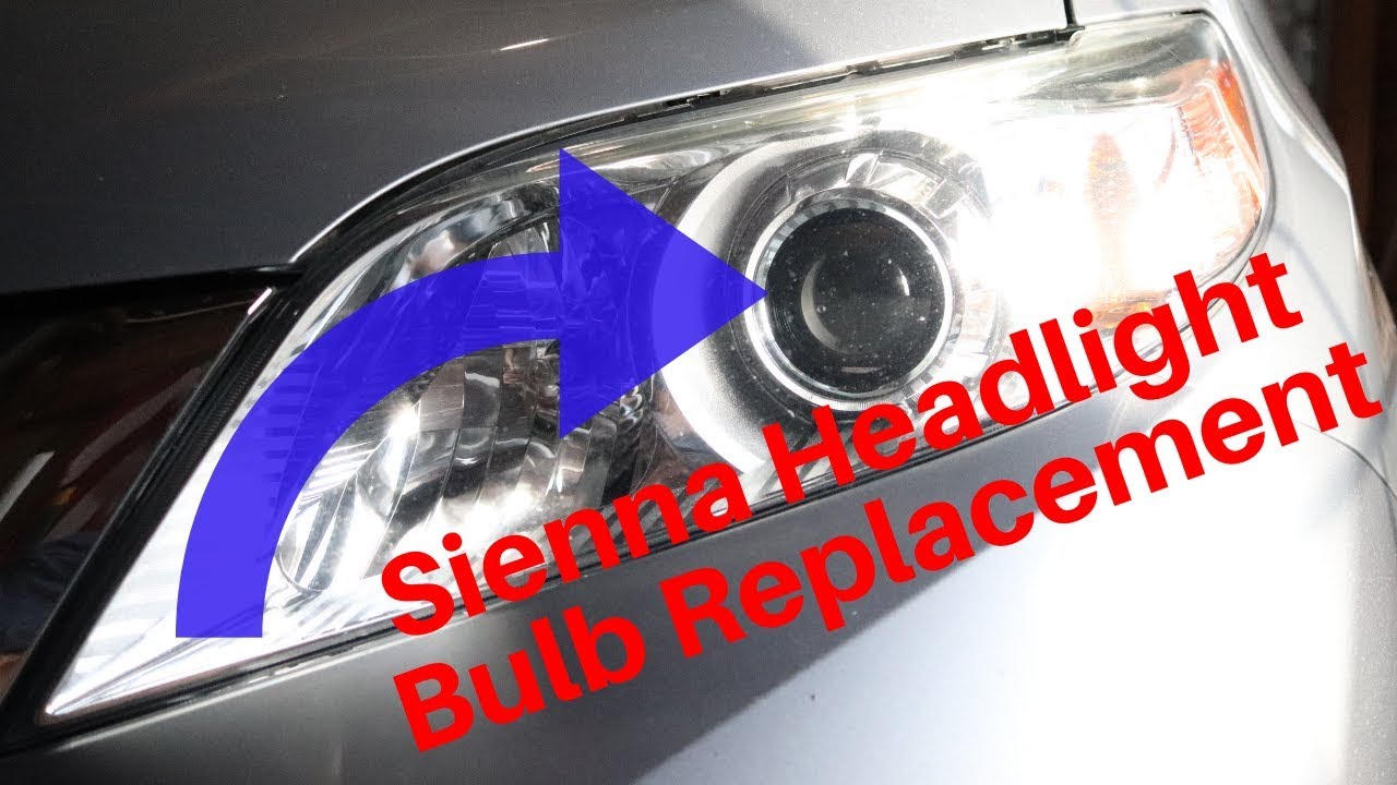 Toyota Sienna Headlight Bulb Replacement (2011-2019)