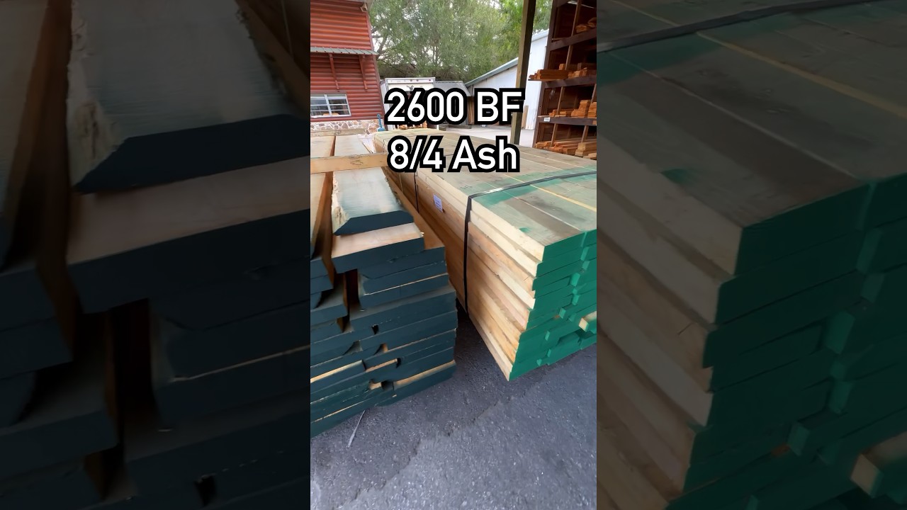 Milling 2600BF 8/4 Ash in ONE DAY #carpentry #woodshop #handmade #woodworking #sawdust
