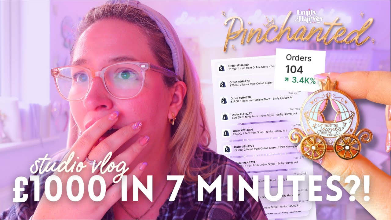 FINALLY Setting up my EU GPSR & Launching Pinchanted No 7! 🎉 STUDIO VLOG | Emily Harvey Art
