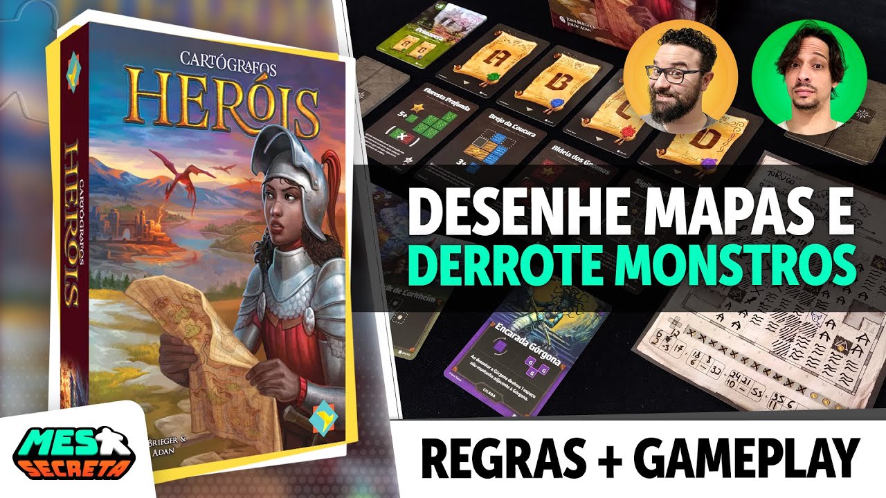 Cartógrafos: Heróis - Regras e gameplay completo
