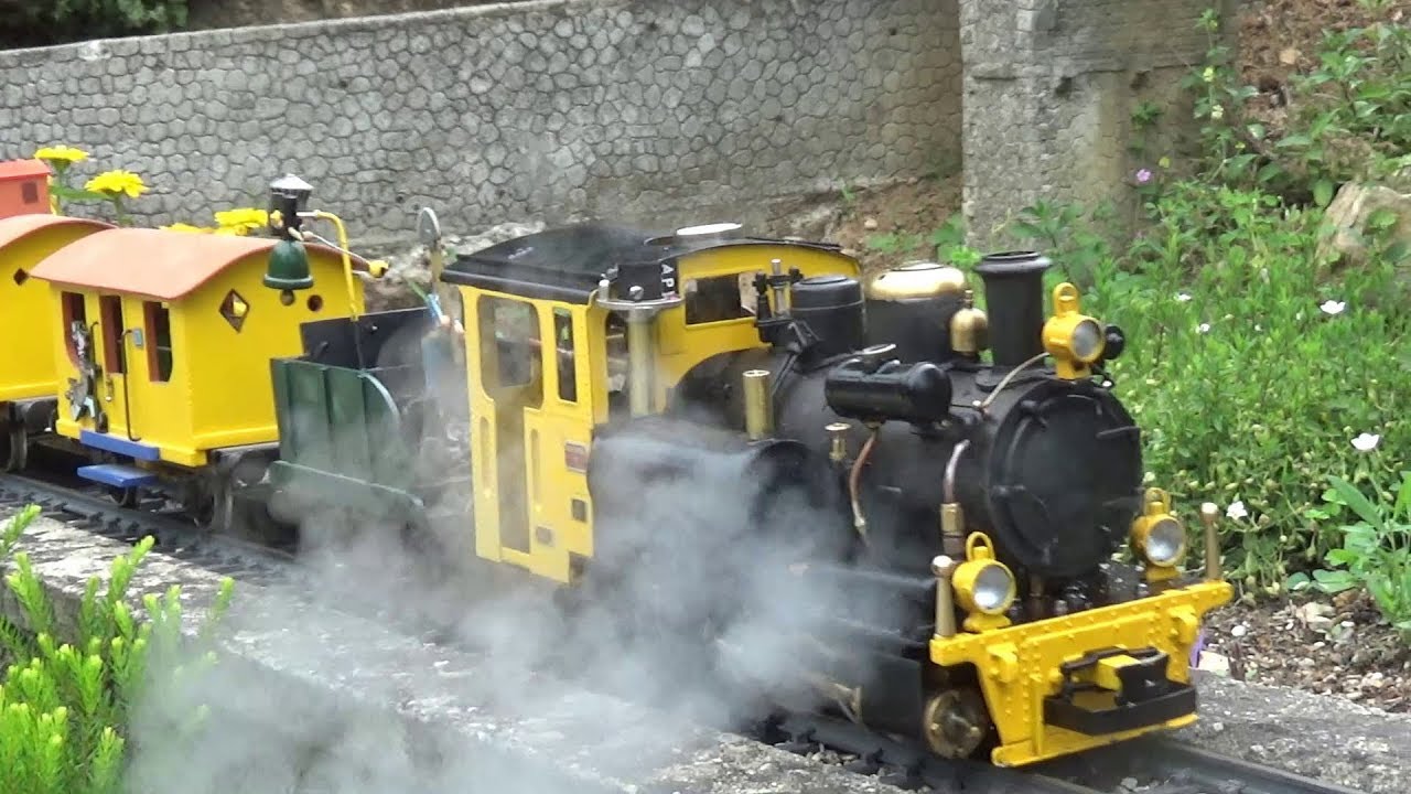 VAPEUR VIVE au Jardin des Trains Ardéchois. 2018.