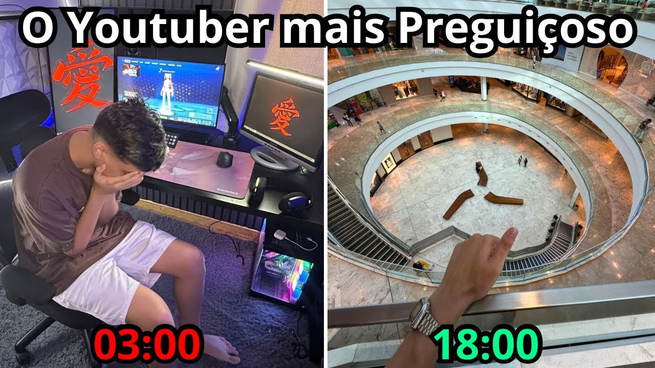 Como é a Vida de um Youtuber e Streamer PREGUIÇOSO KKKK