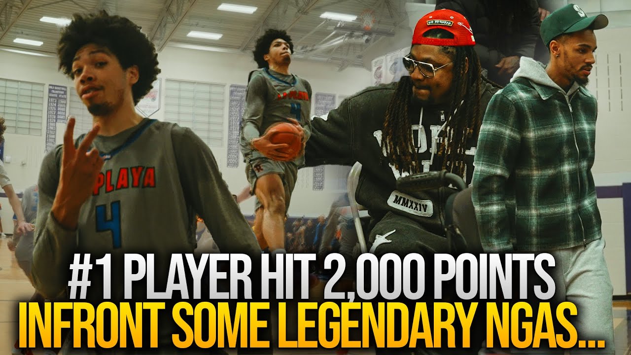 #1 TYRAN STOKES HIT 2K CAREER POINTS W/ MARSHAWN LYNCH & DEJOUNTE MURRAY COURTSIDE